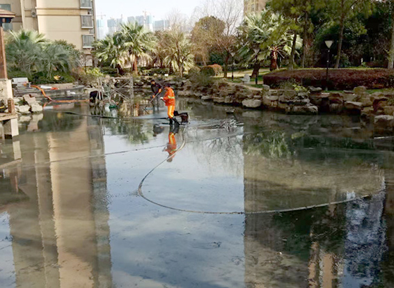 陕西景观池淤泥清理
