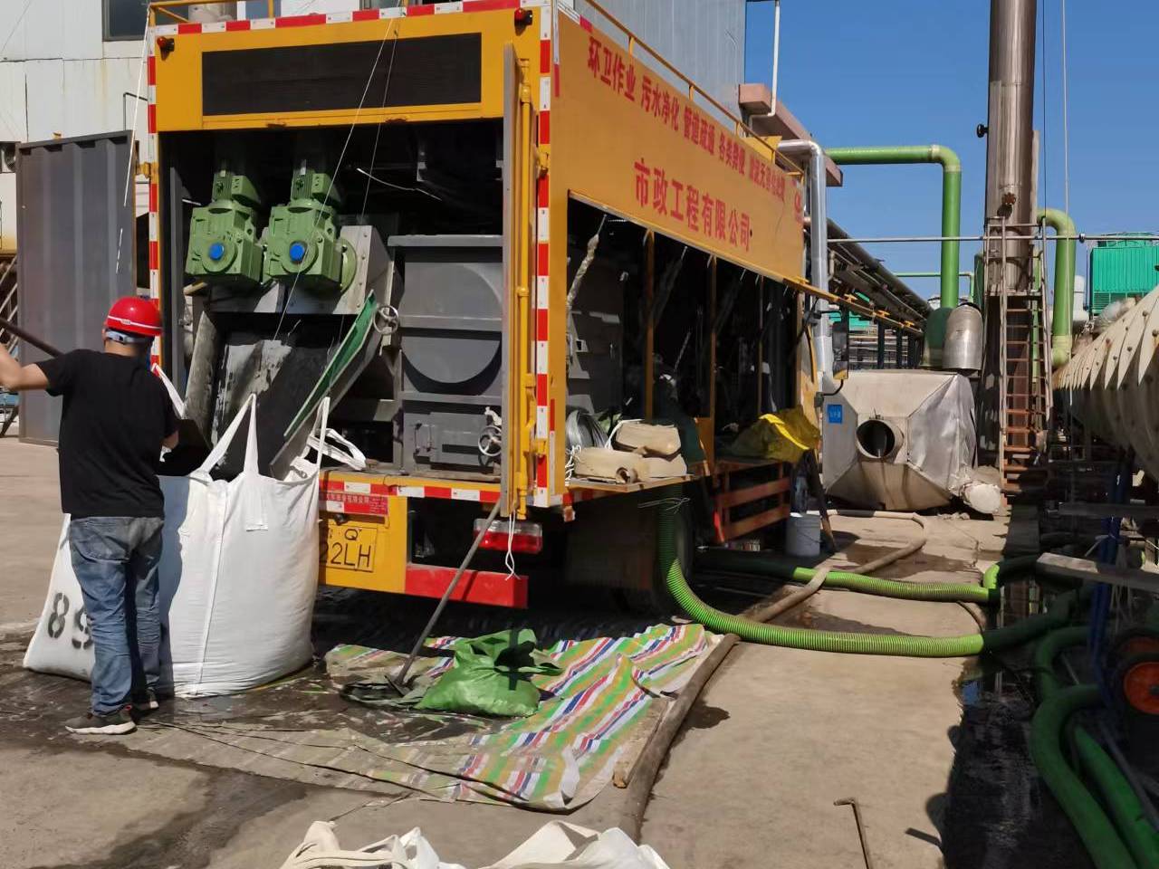 陕西淤泥压干处理